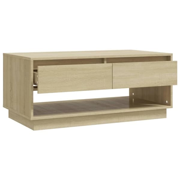 vidaXL Soffbord sonoma-ek 102,5x55x44 cm spånskiva