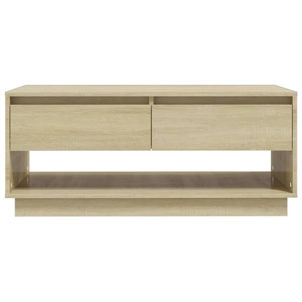 vidaXL Soffbord sonoma-ek 102,5x55x44 cm spånskiva