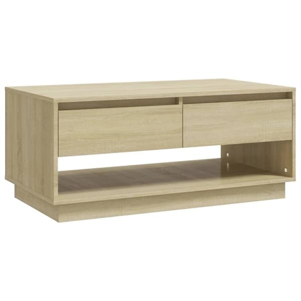 vidaXL Soffbord sonoma-ek 102,5x55x44 cm spånskiva