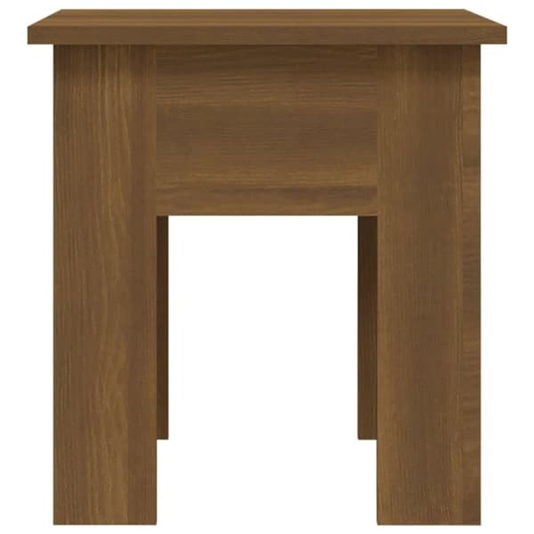 vidaXL sofabord 40x40x42 cm spånplade brun egetræsfarve