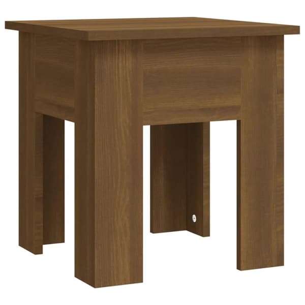 vidaXL sofabord 40x40x42 cm spånplade brun egetræsfarve
