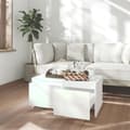 Miniatyrbillede 3 af 10: vidaXL sofabord 90x50x41,5 cm spånplade hvid