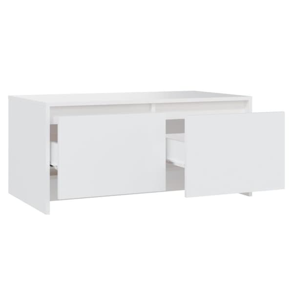vidaXL sofabord 90x50x41,5 cm spånplade hvid
