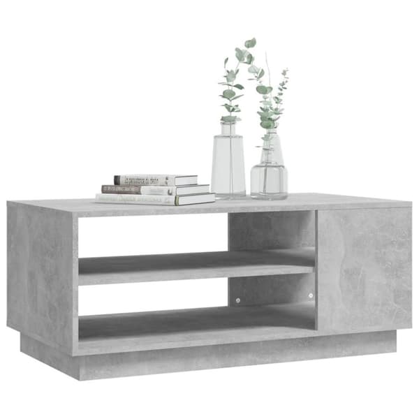 vidaXL Salongbord betonggrå 102x55x43 cm sponplate
