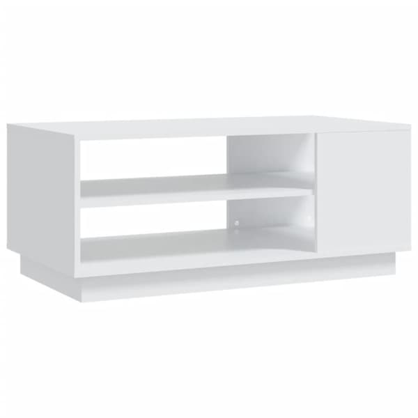 vidaXL Salongbord hvit 102x55x43 cm sponplate