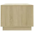 Miniatyrbillede 6 af 9: vidaXL sofabord 102x55x43 cm spånplade sonoma-eg