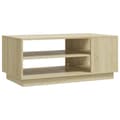 Miniatyrbillede 1 af 9: vidaXL sofabord 102x55x43 cm spånplade sonoma-eg