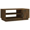 Miniatyrbillede 1 af 9: vidaXL sofabord 102x55x43 cm spånplade røget egetræsfarve