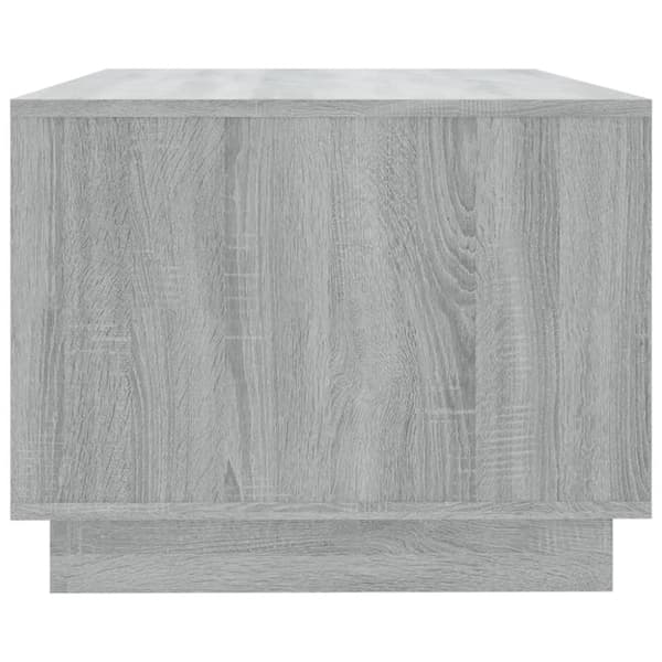 vidaXL Salongbord grå sonoma eik 102x55x43 cm sponplate