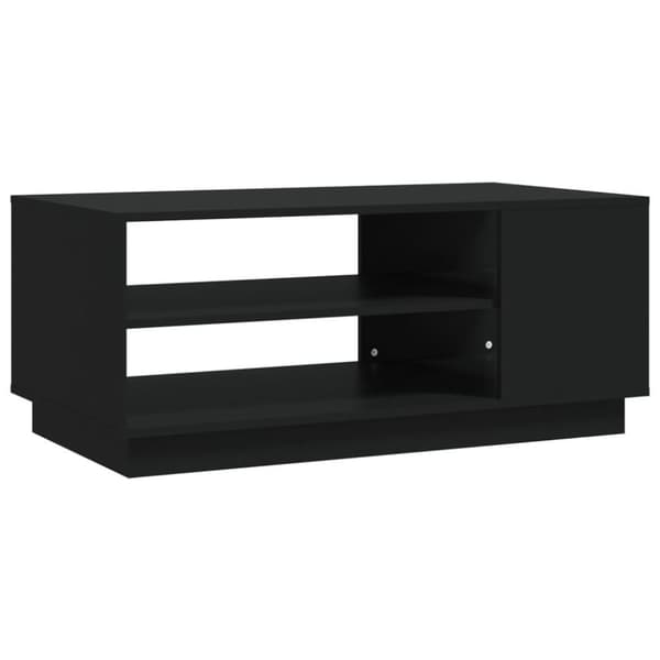 vidaXL Sohvapöytä musta 102x55x43 cm lastulevy