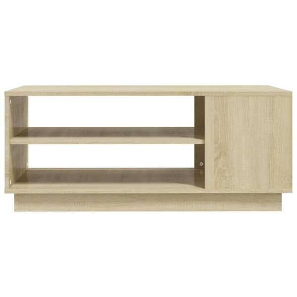 vidaXL Salongbord sonoma eik 102x55x43 cm sponplate