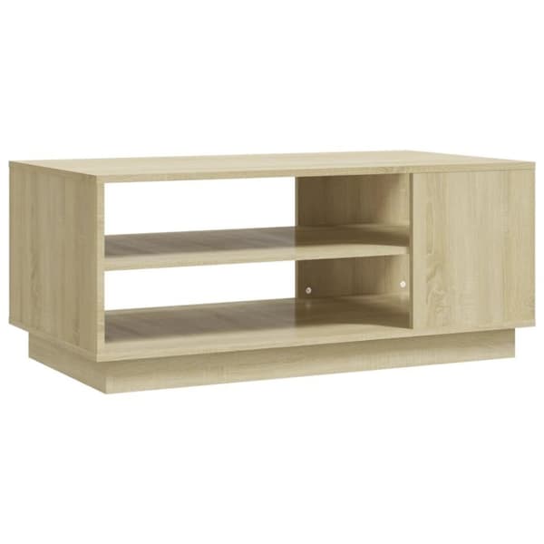 vidaXL Salongbord sonoma eik 102x55x43 cm sponplate
