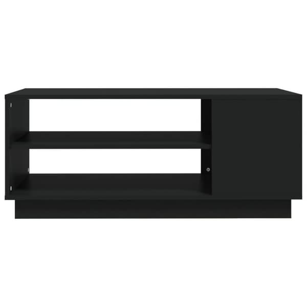 vidaXL Salongbord svart 102x55x43 cm sponplate