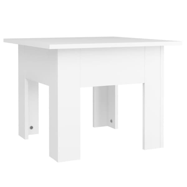 vidaXL Salongbord hvit 55x55x42 cm sponplate