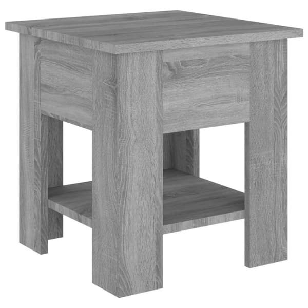 vidaXL Salongbord grå sonoma eik 40x40x42 cm konstruert tre