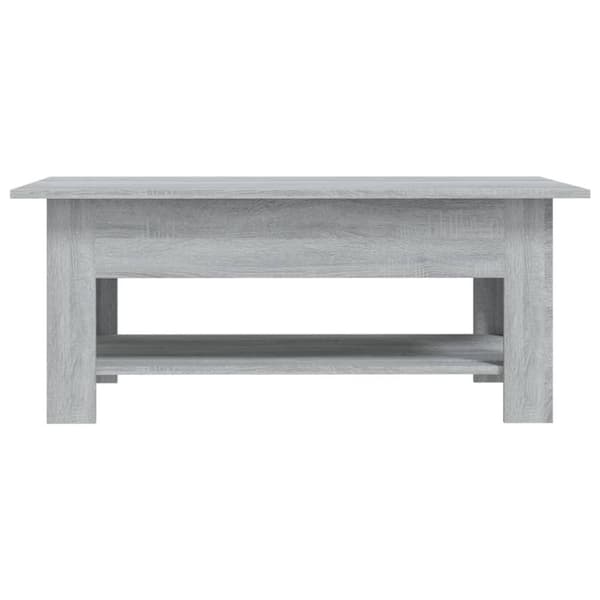 vidaXL Salongbord grå sonoma eik 102x55x42 cm sponplate