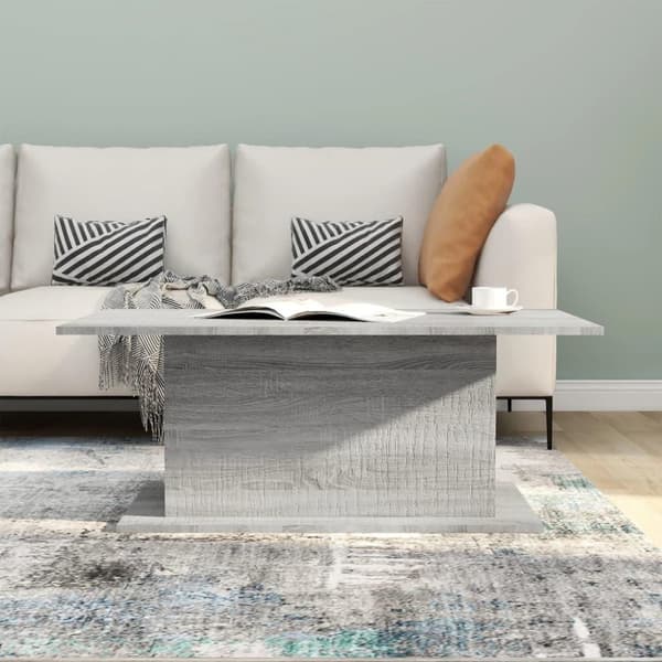 vidaXL sofabord 102x55,5x40 cm spånplade grå sonoma-eg