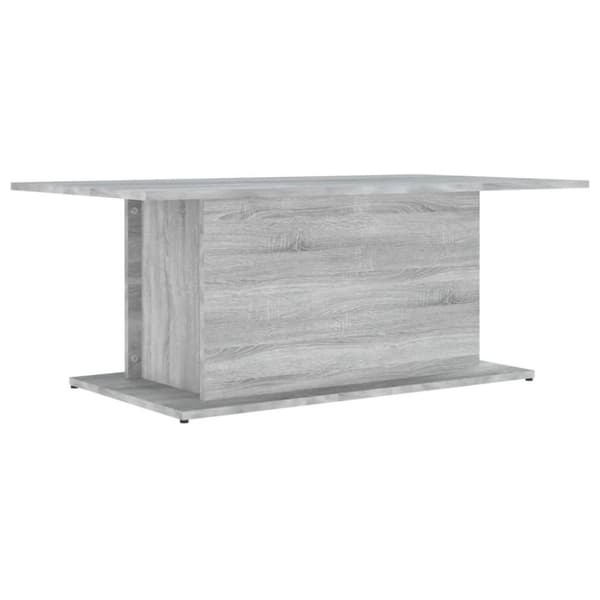 vidaXL Salongbord grå sonoma eik 102x55,5x40 cm sponplate