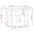 Miniatyrbillede 6 af 8: vidaXL sofabord 55x55x42 cm spånplade hvid