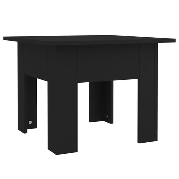vidaXL Salongbord svart 55x55x42 cm sponplate