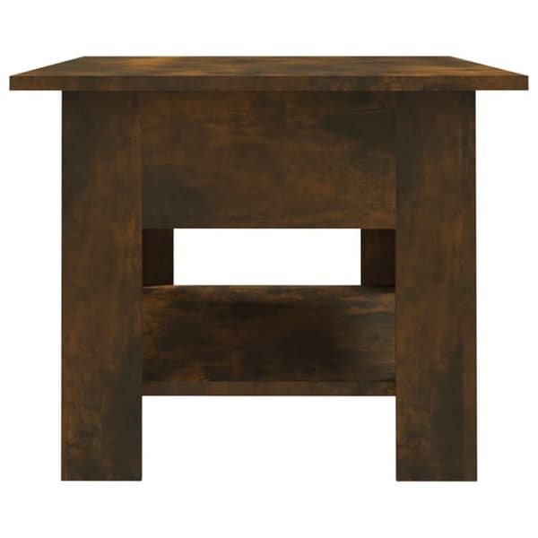 vidaXL Soffbord rökfärgad ek 102x55x42 cm spånskiva