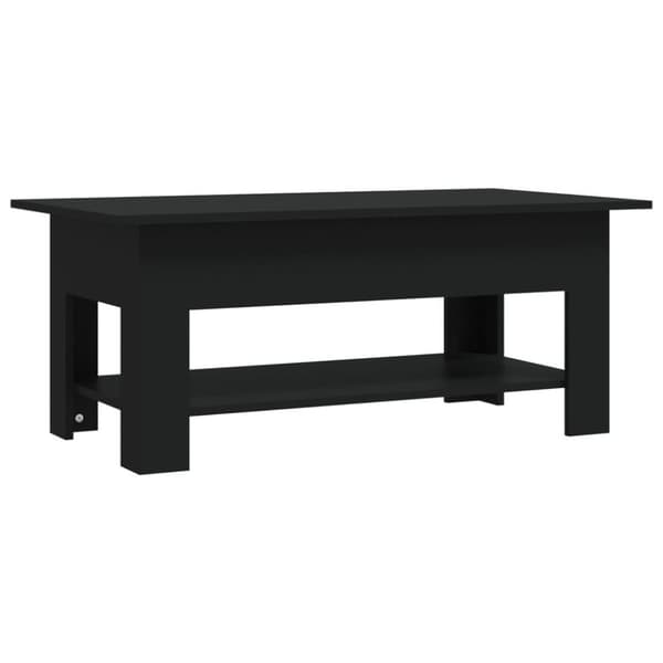 vidaXL Salongbord svart 102x55x42 cm sponplate