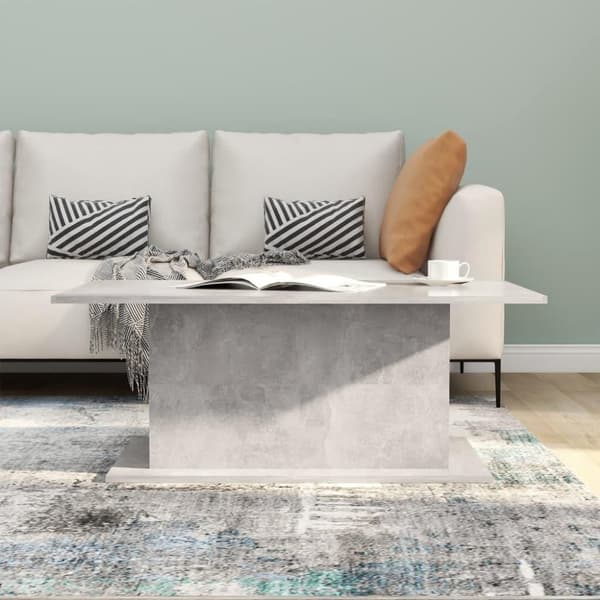 vidaXL Soffbord betonggrå 102x55,5x40 cm spånskiva