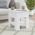 Miniatyrbillede 7 af 8: vidaXL sofabord 40x40x42 cm konstrueret træ hvid