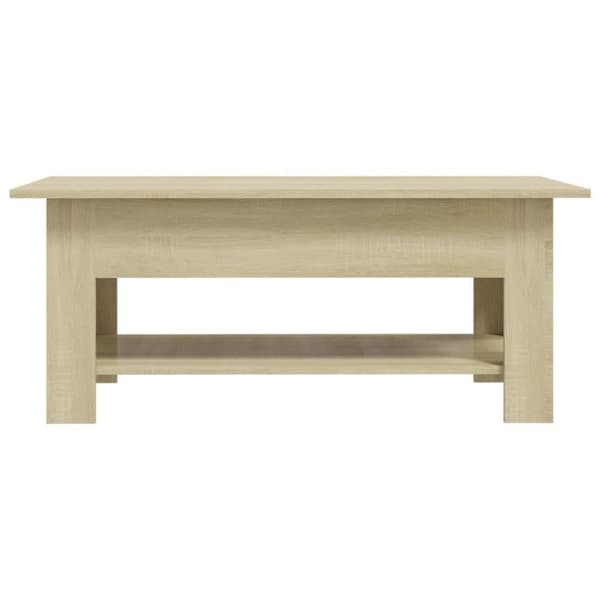 vidaXL Salongbord sonoma eik 102x55x42 cm sponplate