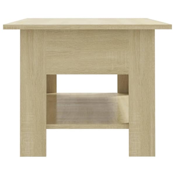 vidaXL Salongbord sonoma eik 102x55x42 cm sponplate