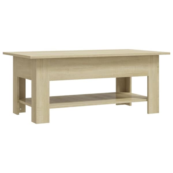 vidaXL Salongbord sonoma eik 102x55x42 cm sponplate
