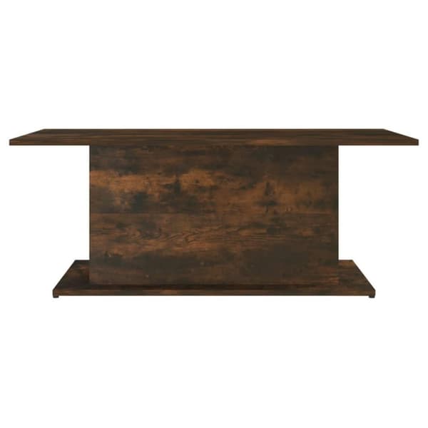 vidaXL Salongbord røkt eik 102x55,5x40 cm sponplate