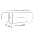 Miniatyrbilde 7 av 9: vidaXL Salongbord røkt eik 102x55,5x40 cm sponplate