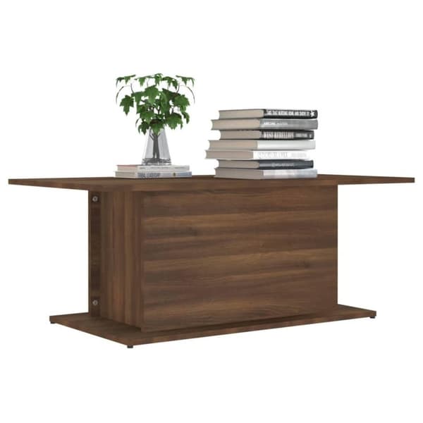 vidaXL sofabord 102x55,5x40 cm spånplade brun egetræsfarve
