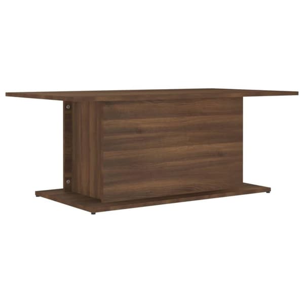 vidaXL Soffbord brun ek 102x55,5x40 cm spånskiva