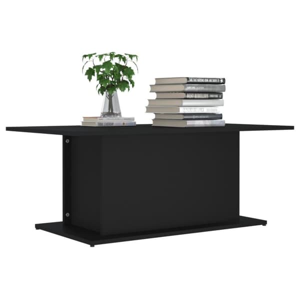 vidaXL Soffbord svart 102x55,5x40 cm spånskiva