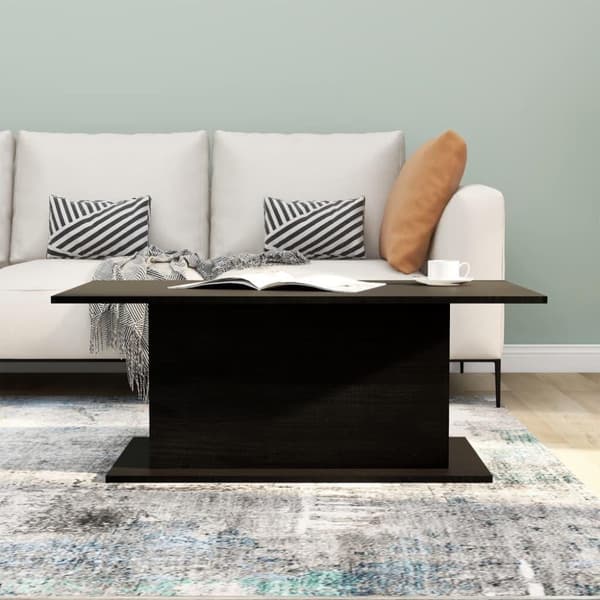 vidaXL Soffbord svart 102x55,5x40 cm spånskiva
