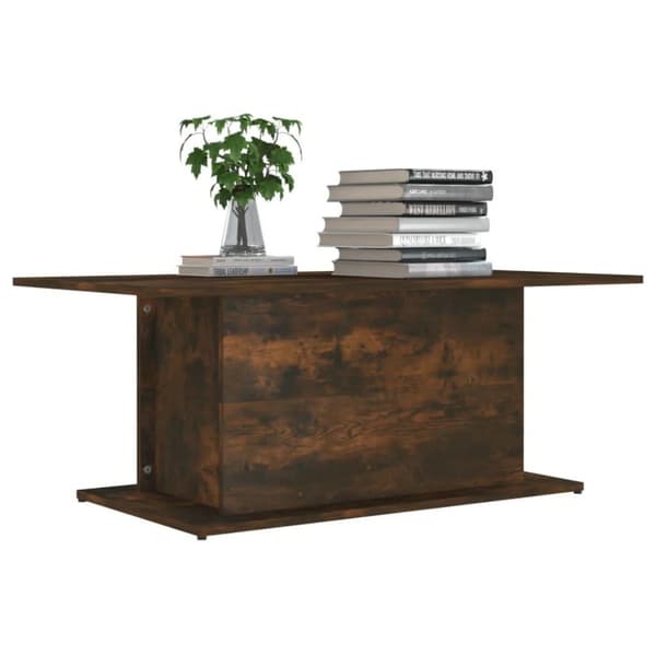 vidaXL sofabord 102x55,5x40 cm spånplade røget egetræsfarve