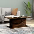 Miniatyrbillede 8 af 9: vidaXL sofabord 102x55,5x40 cm spånplade røget egetræsfarve