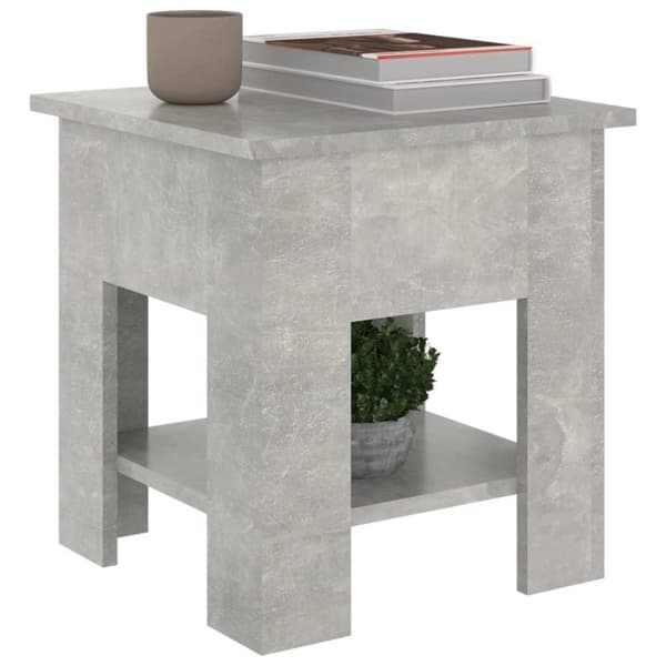 vidaXL sofabord 40x40x42 cm konstrueret træ betongrå