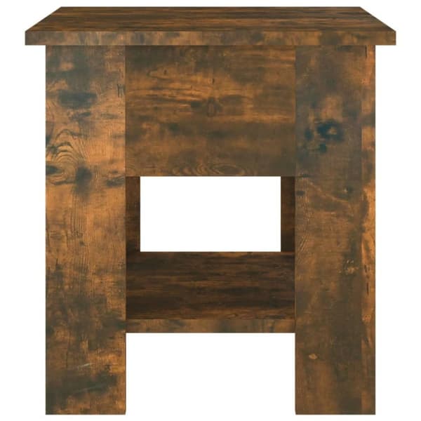vidaXL sofabord 40x40x42 cm konstrueret træ røget egetræsfarve