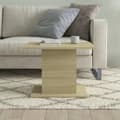 Miniatyrbillede 4 af 9: vidaXL sofabord 55,5x55,5x40 cm spånplade sonoma-eg