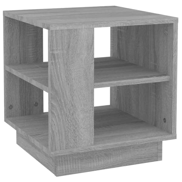 vidaXL sofabord 40x40x43 cm konstrueret træ grå sonoma-eg