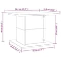 Miniatyrbilde 7 av 9: vidaXL Salongbord brun eik 55,5x55,5x40 cm sponplate