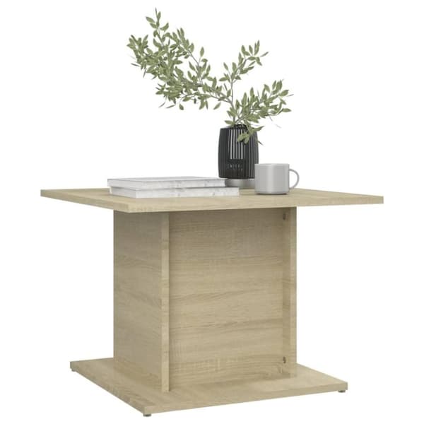vidaXL Soffbord sonoma-ek 55,5x55,5x40 cm spånskiva