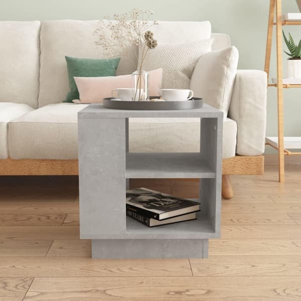 vidaXL Salongbord betonggrå 40x40x43 cm konstruert tre