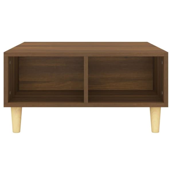 vidaXL Soffbord brun ek 60x60x30 cm spånskiva