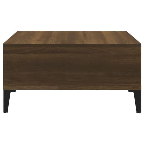 vidaXL sofabord 60x60x30 cm spånplade brun egetræsfarve