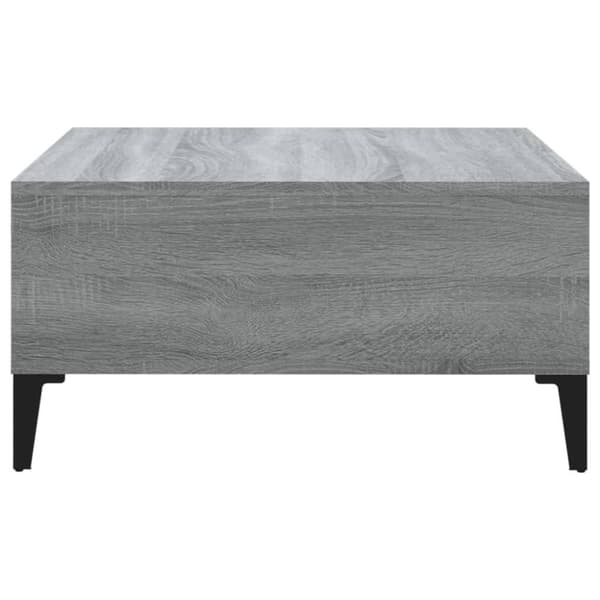 vidaXL sofabord 60x60x30 cm spånplade grå sonoma-eg