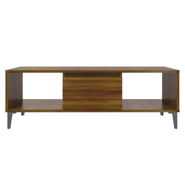 vidaXL sofabord 103,5x60x35 cm spånplade brun egetræsfarve